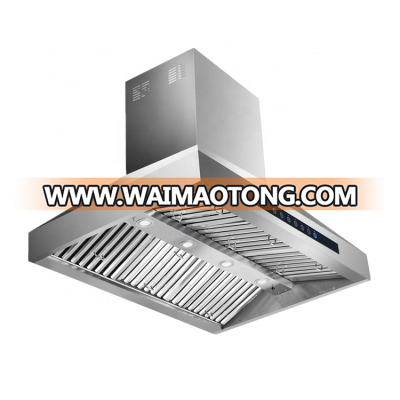 ETL Certification and Stainless Steel Housing copper island range hood